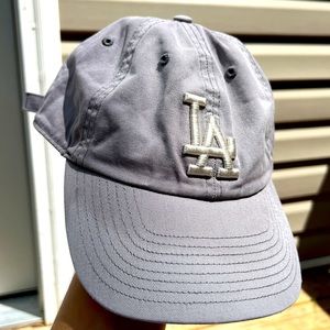 LA Dodgers dad cap Gray